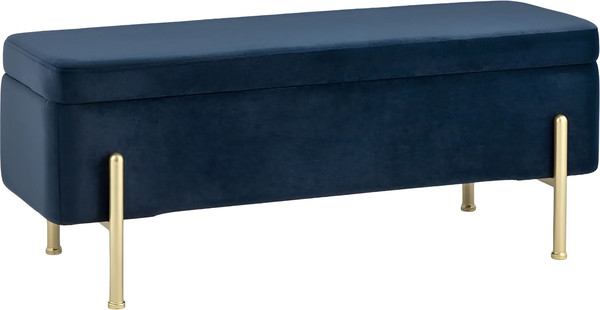 Изображение товара Банкетка Stool Group Болейн с ящиком / 20A544VF-MOMO-46 (велюр синий)