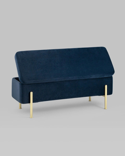 Изображение товара Банкетка Stool Group Болейн с ящиком / 20A544VF-MOMO-46 (велюр синий)