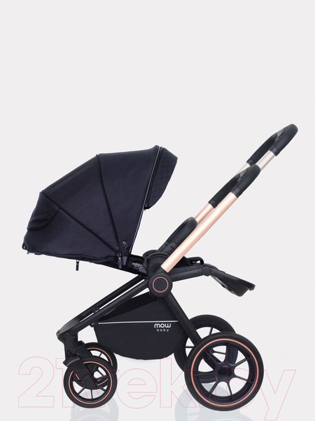 Изображение товара Детская универсальная коляска MOWbaby Zoom PU 2 в 1 / RA086 (Gold Black)