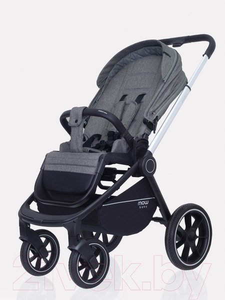 Изображение товара Детская универсальная коляска MOWbaby Zoom PU 2 в 1 / RA086 (Silver Grey)