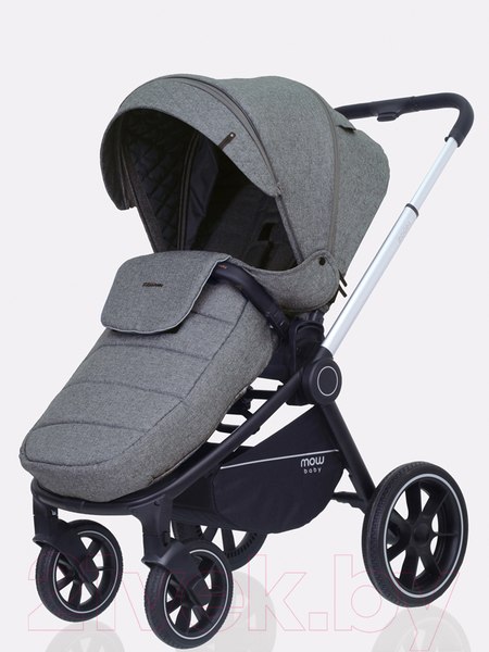 Изображение товара Детская универсальная коляска MOWbaby Zoom PU 2 в 1 / RA086 (Silver Grey)