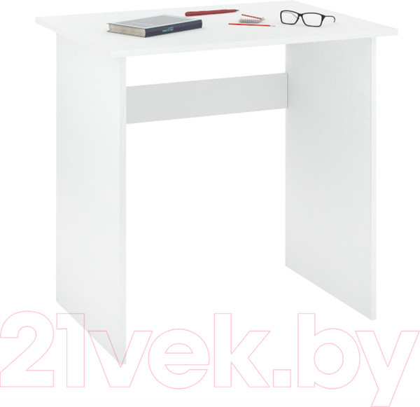 Изображение товара Письменный стол Кортекс-мебель Эльф 80 (белый)