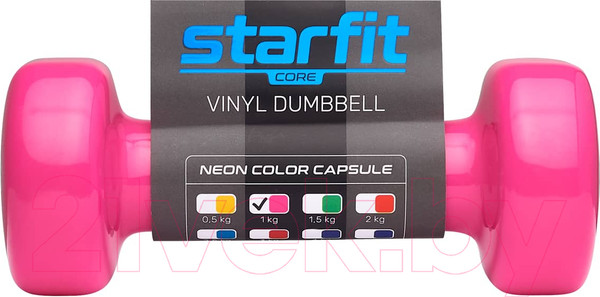 Изображение товара Гантель Starfit DB-101 (1кг, розовый)