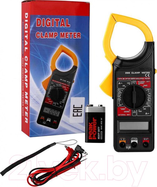 Изображение товара Клещи токоизмерительные Deko DKCM266 / 041-0204