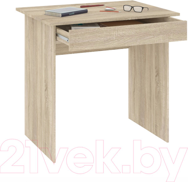 Изображение товара Письменный стол Кортекс-мебель Эльф 80-1ш (дуб сонома)