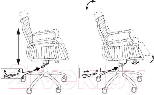 Изображение товара Кресло офисное Бюрократ CH-883-LOW (слоновая кость)