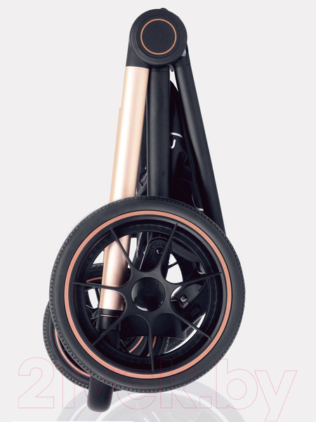 Изображение товара Детская универсальная коляска MOWbaby Zoom PU 3 в 1 / RA087 (Gold Black)