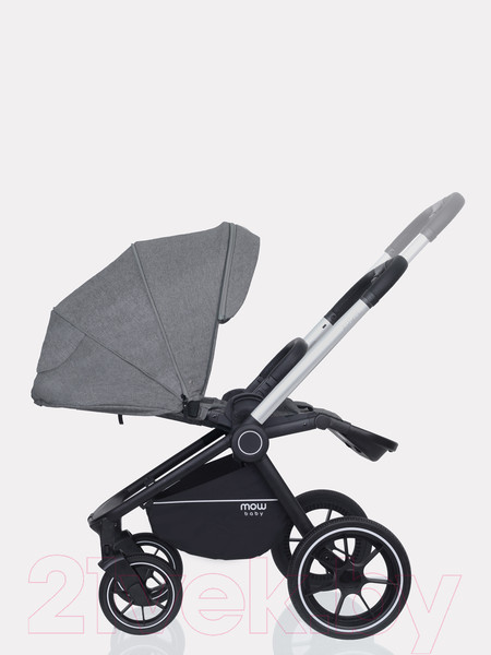 Изображение товара Детская универсальная коляска MOWbaby Zoom PU 3 в 1 / RA087 (Silver Grey)