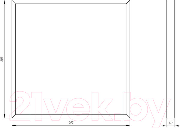 Изображение товара Панель светодиодная ЭРА SPO-910-3-40K-032 / Б0046473