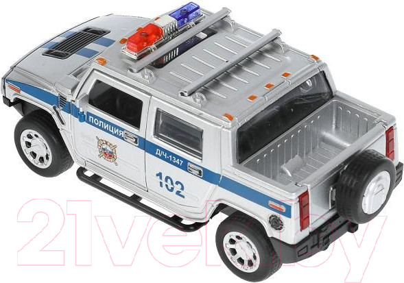 Изображение товара Автомобиль игрушечный Технопарк Hummer H2 Pickup Полиция / HUM2PICKUP-12SLPOL-SR