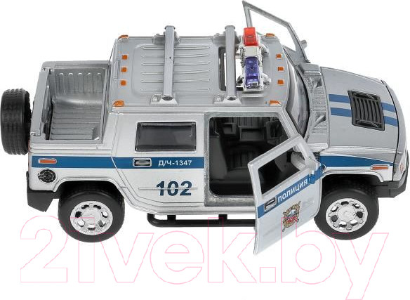 Изображение товара Автомобиль игрушечный Технопарк Hummer H2 Pickup Полиция / HUM2PICKUP-12SLPOL-SR