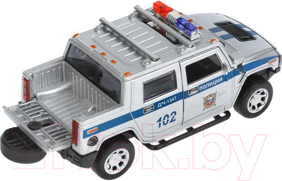 Изображение товара Автомобиль игрушечный Технопарк Hummer H2 Pickup Полиция / HUM2PICKUP-12SLPOL-SR