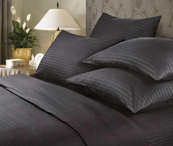 Изображение товара Пододеяльник Verossa Stripe 200x220 01 / 70005 (Black)