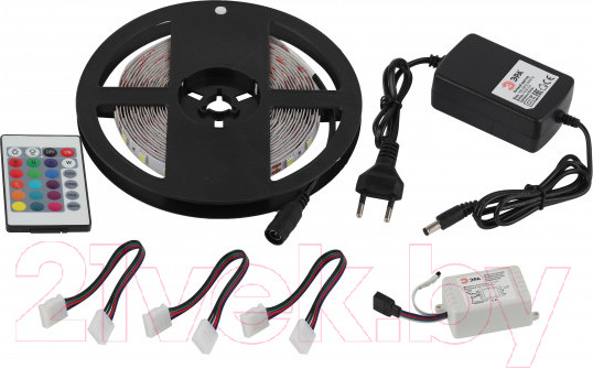 Изображение товара Светодиодная лента ЭРА 5050kit-14.4-60-12-IP20-RGB-5m / Б0043067
