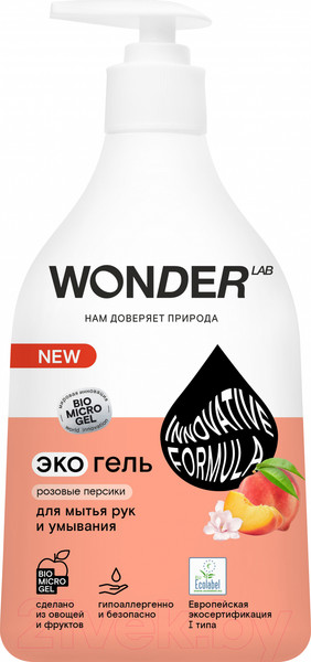 Изображение товара Мыло жидкое Wonder LAB Розовые персики (540мл)