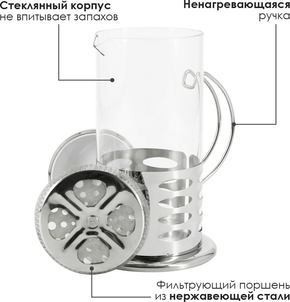 Изображение товара Френч-пресс Rosenberg RSG-660018-XL