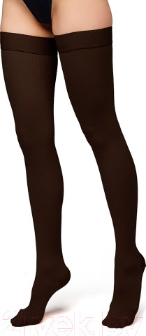 Изображение товара Чулки компрессионные Польза 4002 выше колена 1 кл.к. (р.4 (L), рост1, черный)