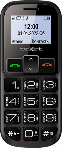 Изображение товара Мобильный телефон Texet TM-B322 (черный/красный)