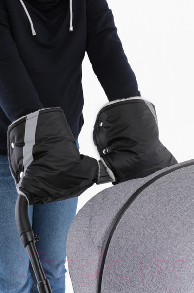 Изображение товара Рукавички для коляски Топотушки 2-11 (черный)