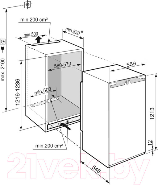 Изображение товара Встраиваемый холодильник Liebherr IRe 4100