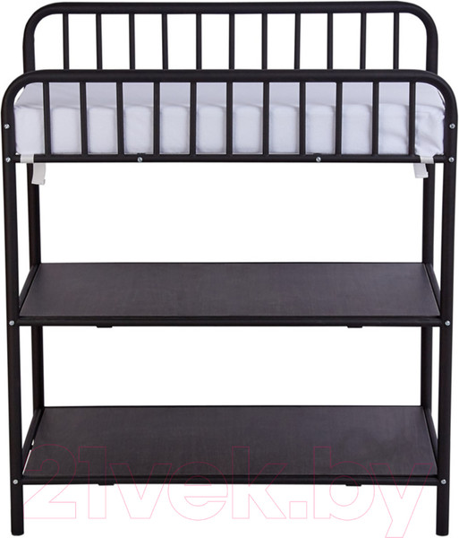 Изображение товара Столик пеленальный Polini Kids Vintagе 1180 / 0001651.23 (черный матовый/морское дерево)