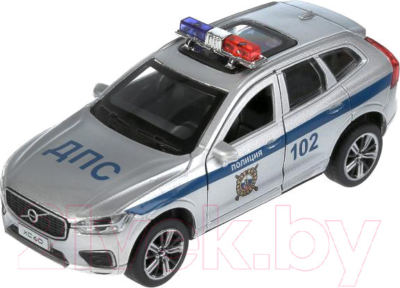Изображение товара Автомобиль игрушечный Технопарк Volvo XC60 R-Desing Полиция / XC60-12SLPOL-SR (серебристый)