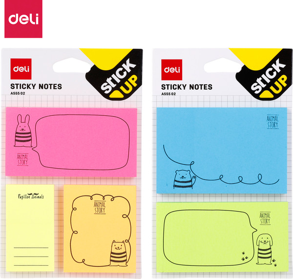 Изображение товара Блок для записей Deli A55502 (50л, 3 цвета)