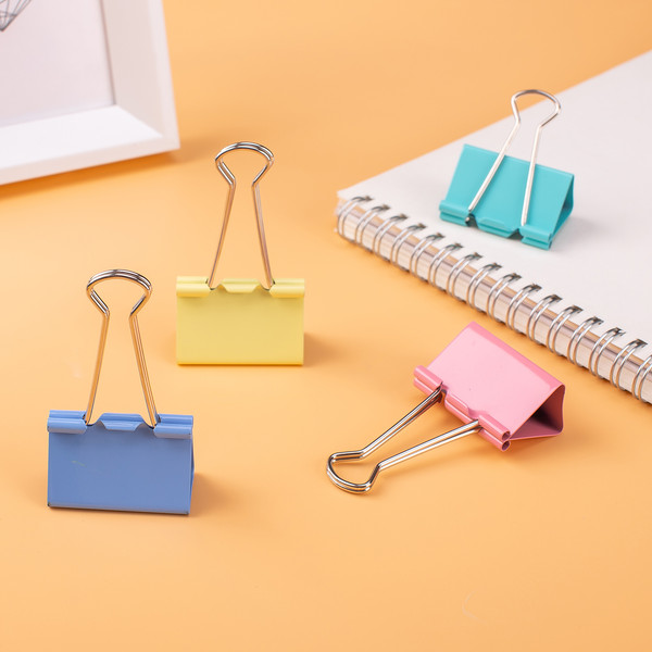 Изображение товара Зажим для бумаги Deli Е8552А (24шт, цветной)