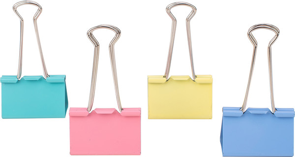 Изображение товара Зажим для бумаги Deli Е8552А (24шт, цветной)