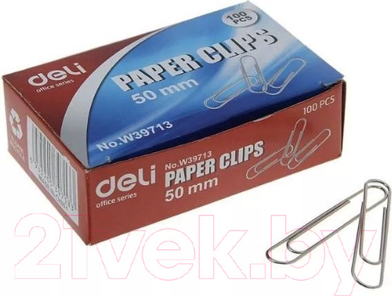 Изображение товара Скрепки Deli 39713 (100шт)