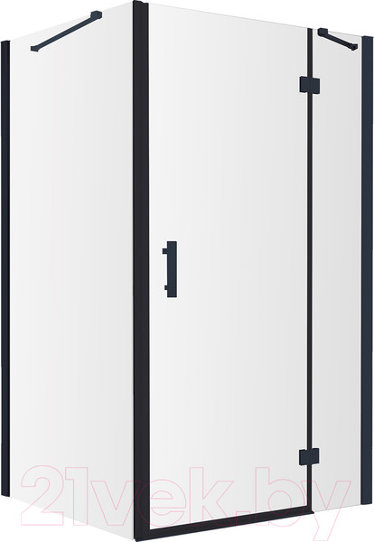 Изображение товара Душевой уголок Omnires Manhattan ADC12X-ABLTR + ADR80X-BLTR