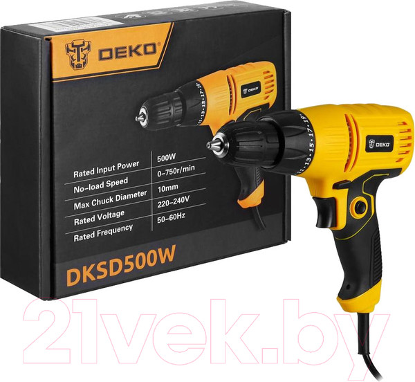 Изображение товара Дрель-шуруповерт Deko DKSD500W / 063-4053
