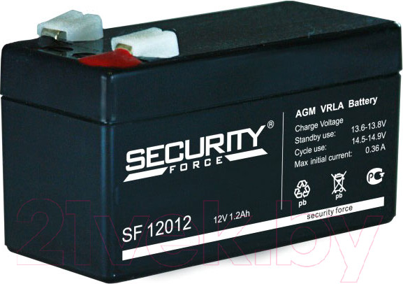 Изображение товара Аккумуляторная батарея Security Force SF 12012 (12V/1.2Ah)