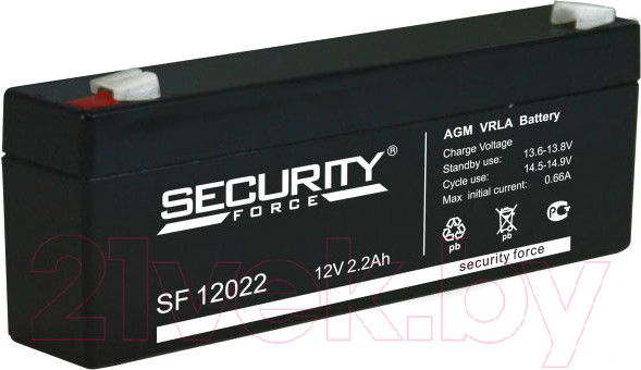 Изображение товара Аккумуляторная батарея Security Force SF 12022 (12V/2.2Ah)