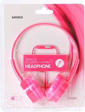 Изображение товара Наушники-гарнитура Miniso Lovely / 2413 (розовый)