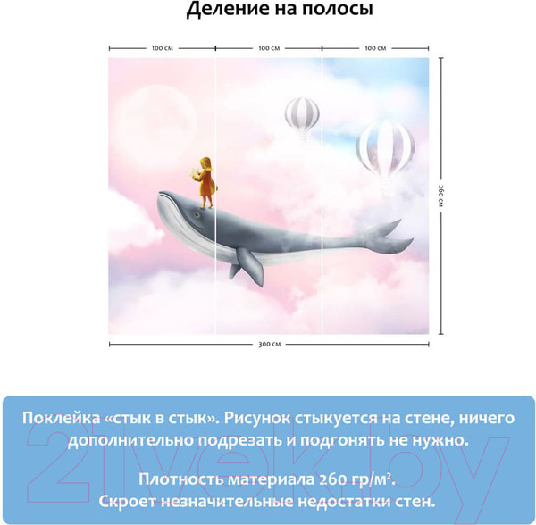 Изображение товара Фотообои листовые Citydecor Звездная ночь 2 (300x260)