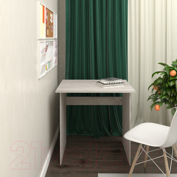 Изображение товара Письменный стол Кортекс-мебель Эльф 80 (дуб монтерей)