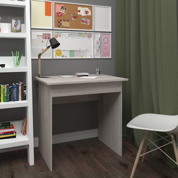 Изображение товара Письменный стол Кортекс-мебель Эльф 80-1ш (дуб монтерей)