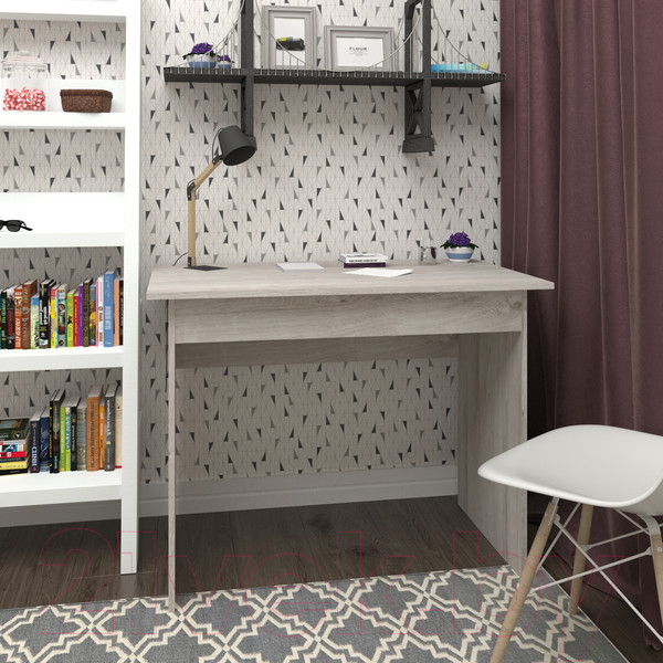 Изображение товара Письменный стол Кортекс-мебель Эльф 100-1ш (дуб монтерей)