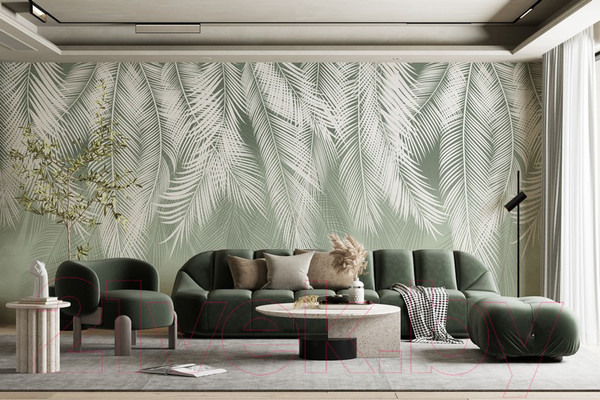 Изображение товара Фотообои листовые Citydecor Пальмовые листья (400x260, олива)