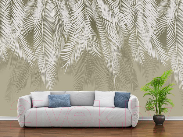 Изображение товара Фотообои листовые Citydecor Пальмовые листья 2 (500x260, олива)