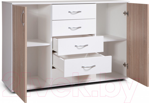 Изображение товара Тумба Мебель-Класс Мюнхен (белый/дуб сонома)