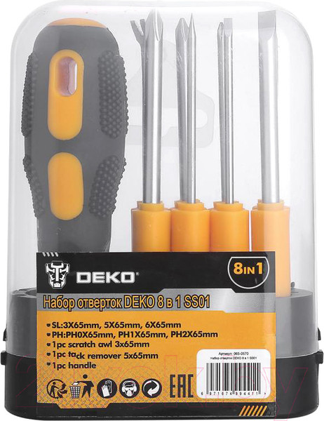 Изображение товара Отвертка Deko SS01 / 065-0570