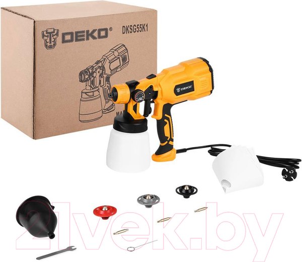Изображение товара Краскопульт электрический Deko DKSG55K1 HVLP / 018-1043