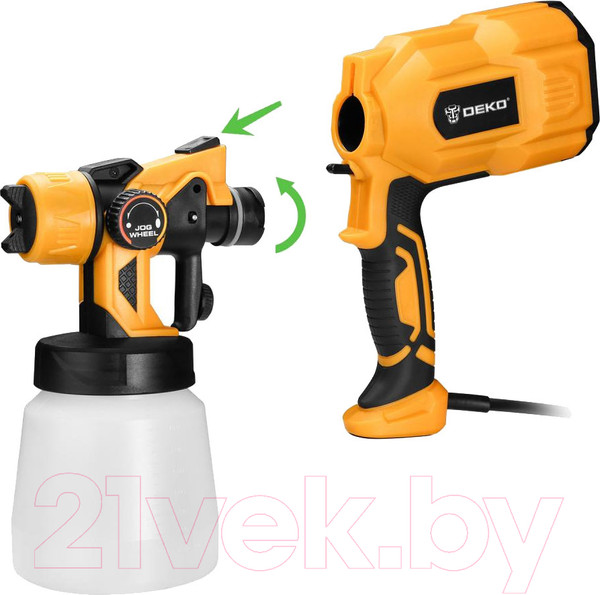 Изображение товара Краскопульт электрический Deko DKSG55K1 HVLP / 018-1043