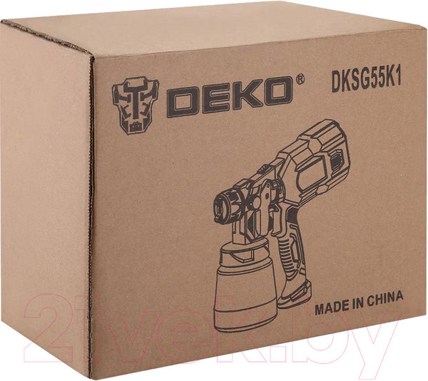 Изображение товара Краскопульт электрический Deko DKSG55K1 HVLP / 018-1043