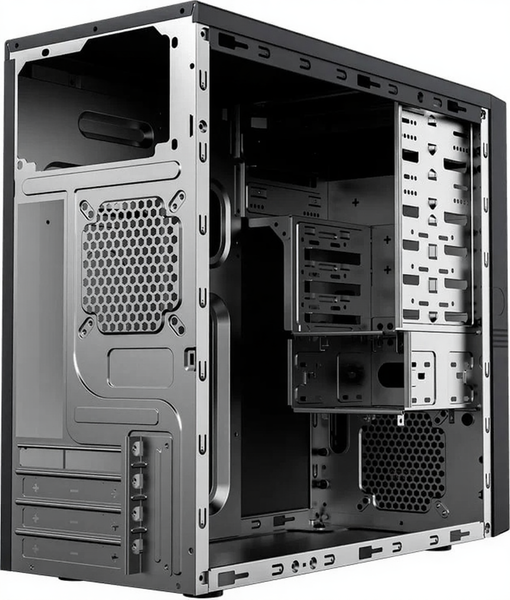 Изображение товара Корпус для компьютера PowerMan ES555 450W (черный)