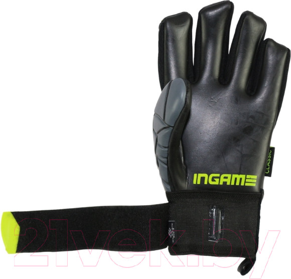 Изображение товара Перчатки вратарские Ingame Classic (р.9, черный/салатовый)