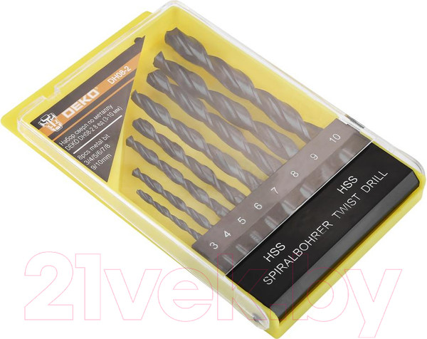 Изображение товара Набор сверл Deko DH08-2 / 065-0532