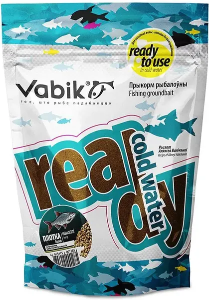 Изображение товара Прикормка рыболовная Vabik Ready Cold Water Плотва Конопля / 5930 (750г)